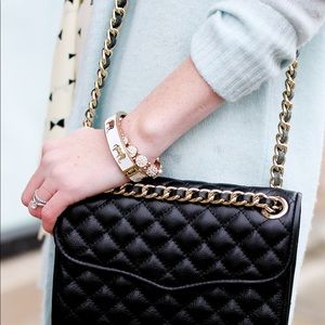 Rebecca Minkoff quilted mink affair navy